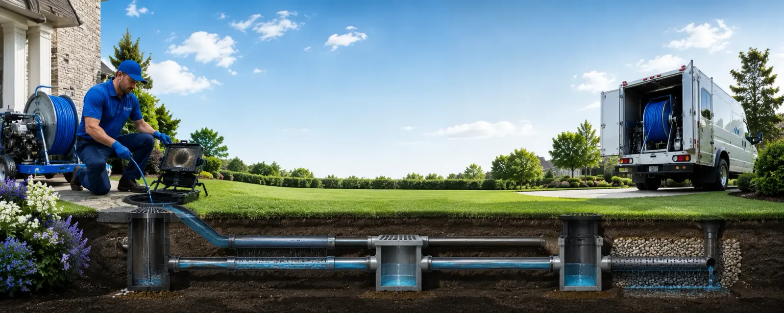Outdoor drain cleaning information for Irvine, CA